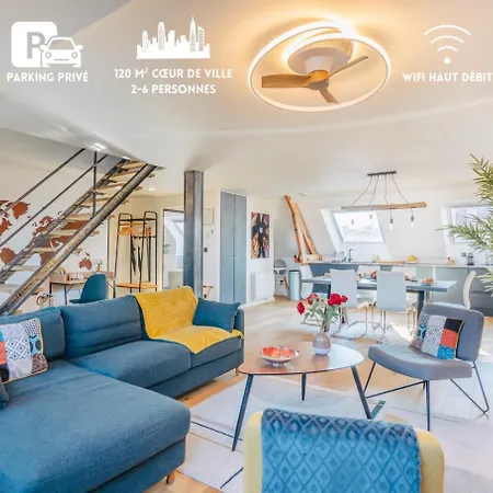 Grand Duplex 120m2 - Vue Cathédrale - 6 pers - Parking *